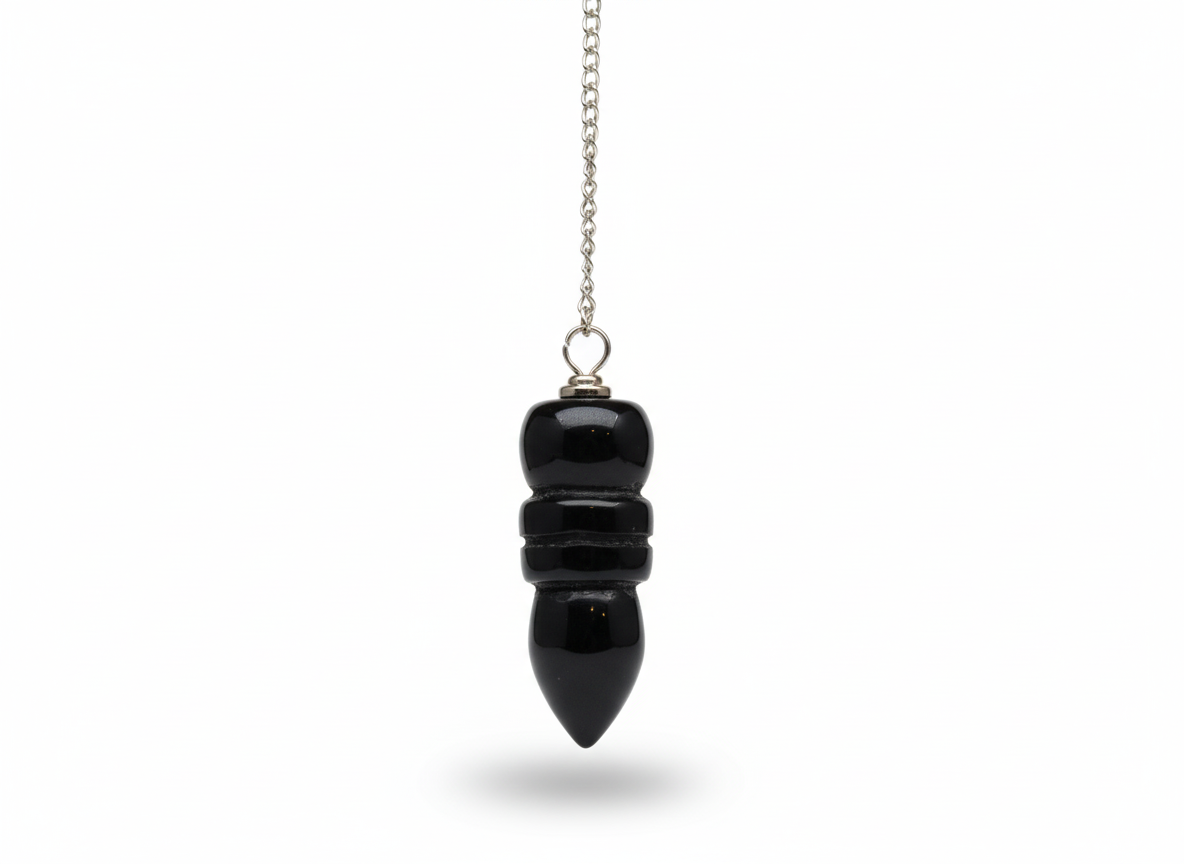 Pendule Cône Egyptien Obsidienne Ma boutique