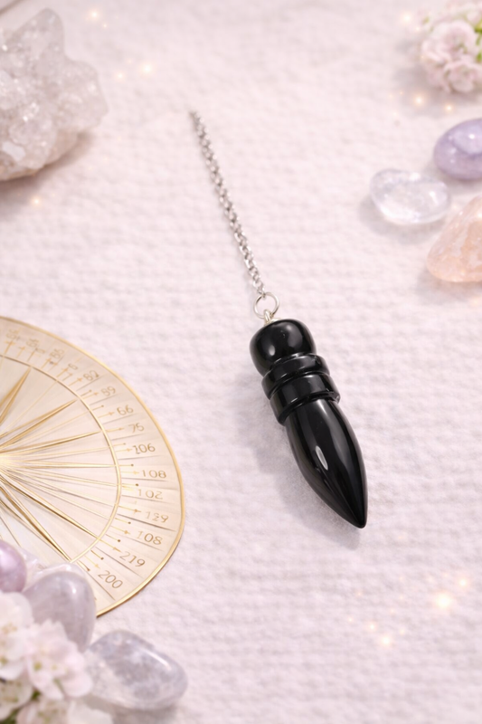Pendule Cône Egyptien Obsidienne
