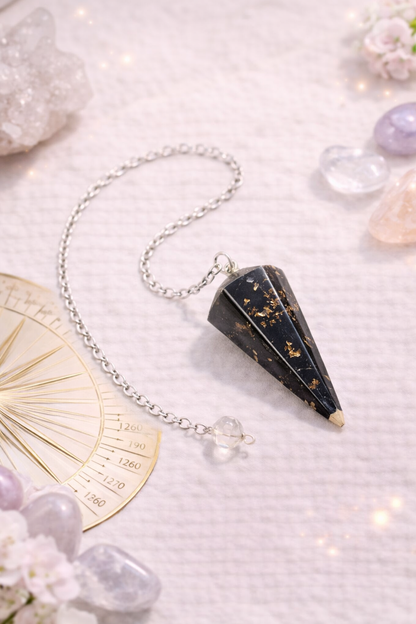 Pendule Orgonite Cône Tourmaline Ma boutique