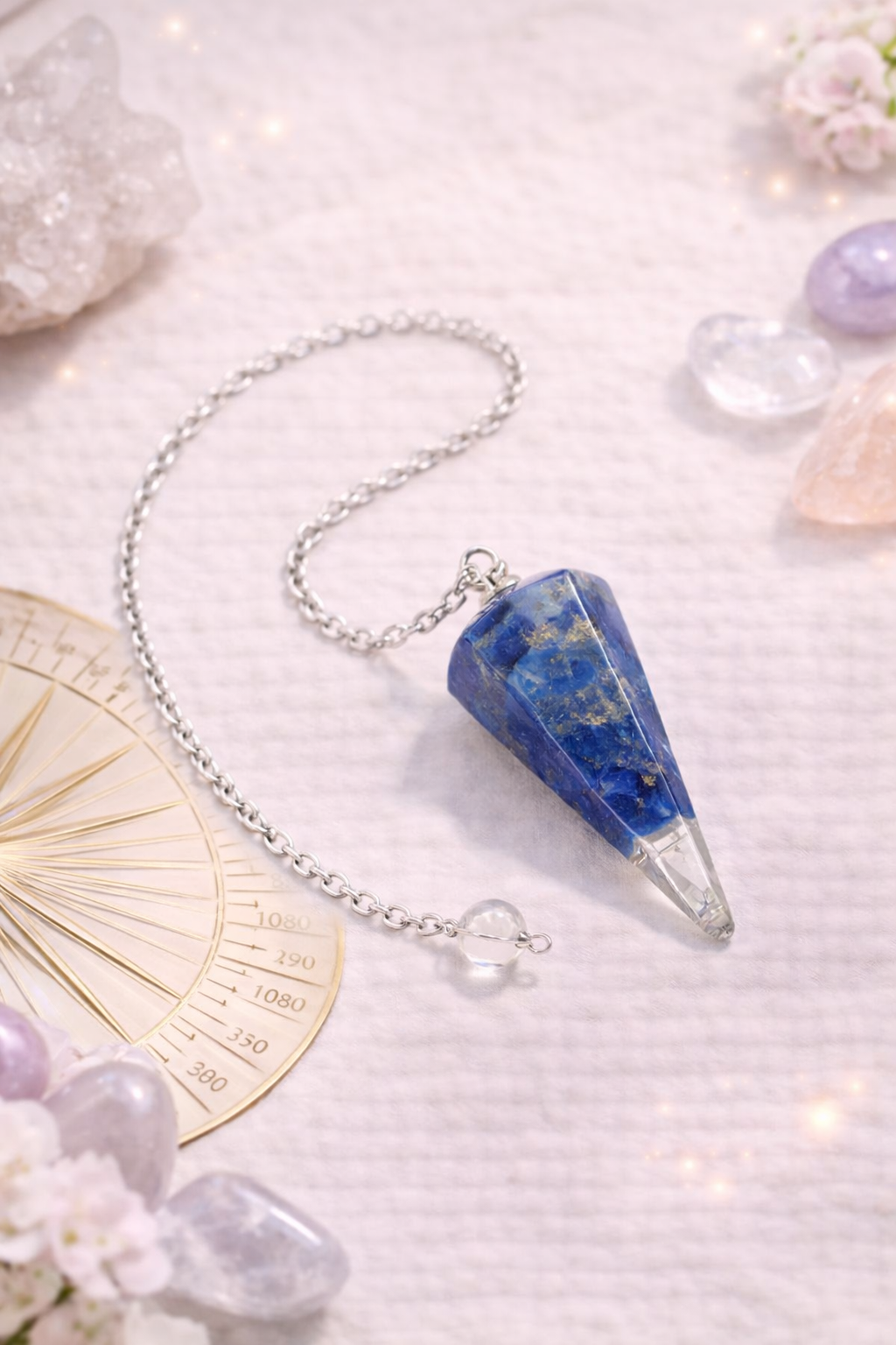 Pendule Orgonite Cône Lapis Lazuli Ma boutique