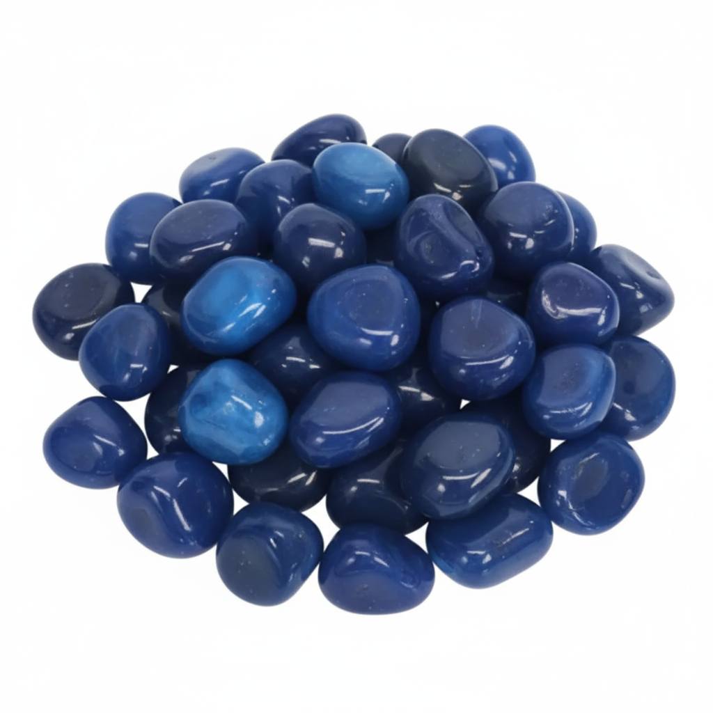 Pierre roulée Agathe bleue