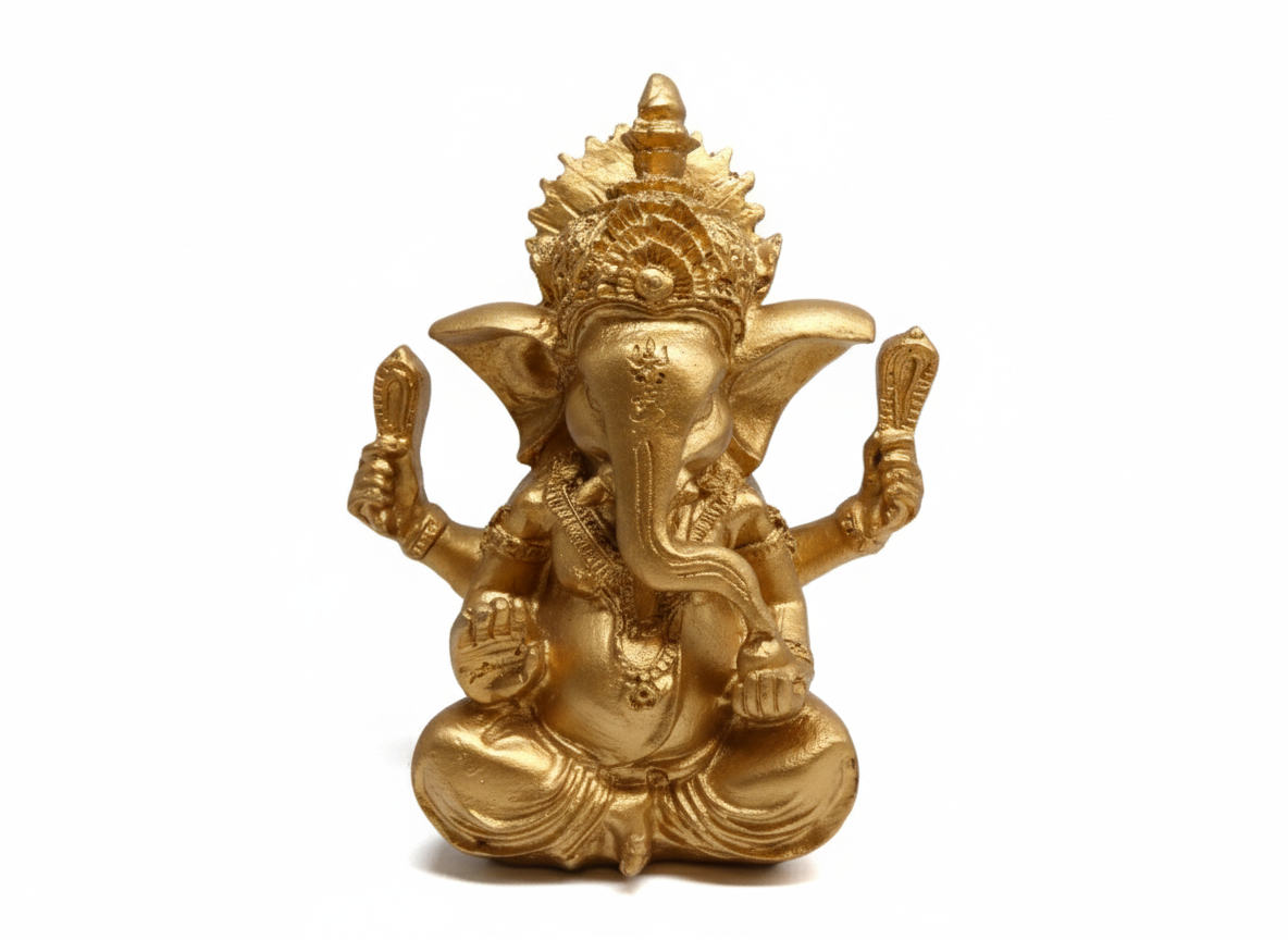 Ganesh couleur Or 12cm Ma boutique