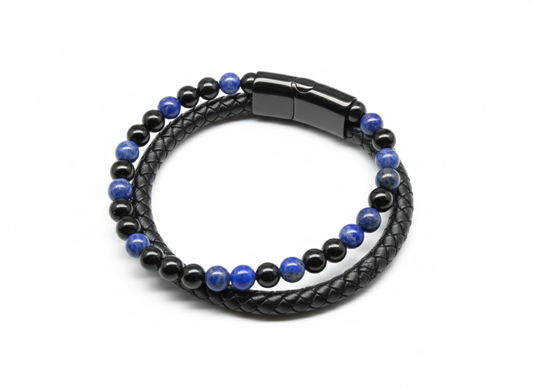 Bracelet Lapis Lazuli et Shungite