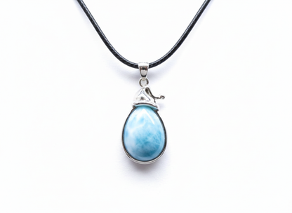 Pendentif Larimar Cerclage Argent925