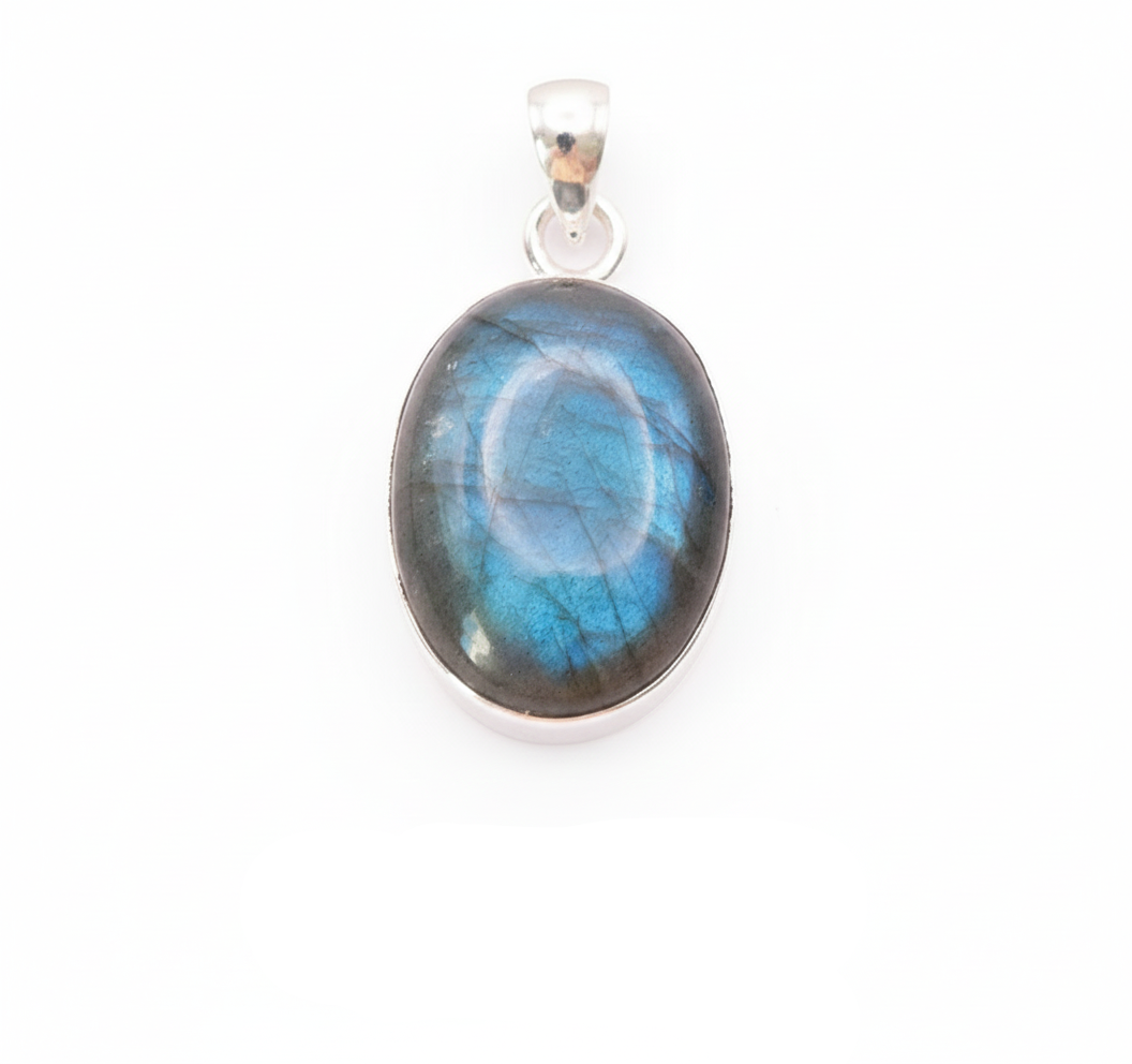 Pendentif Labradorite Argent 925 Oval Ma boutique